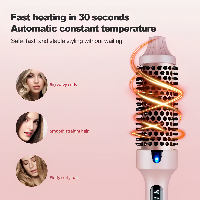 3-in-1 Pro Negative Ion Two PTC Heaters Thermal Brush