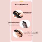 3-in-1 Pro Negative Ion Two PTC Heaters Thermal Brush
