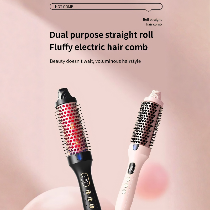 3-in-1 Pro Negative Ion Two PTC Heaters Thermal Brush