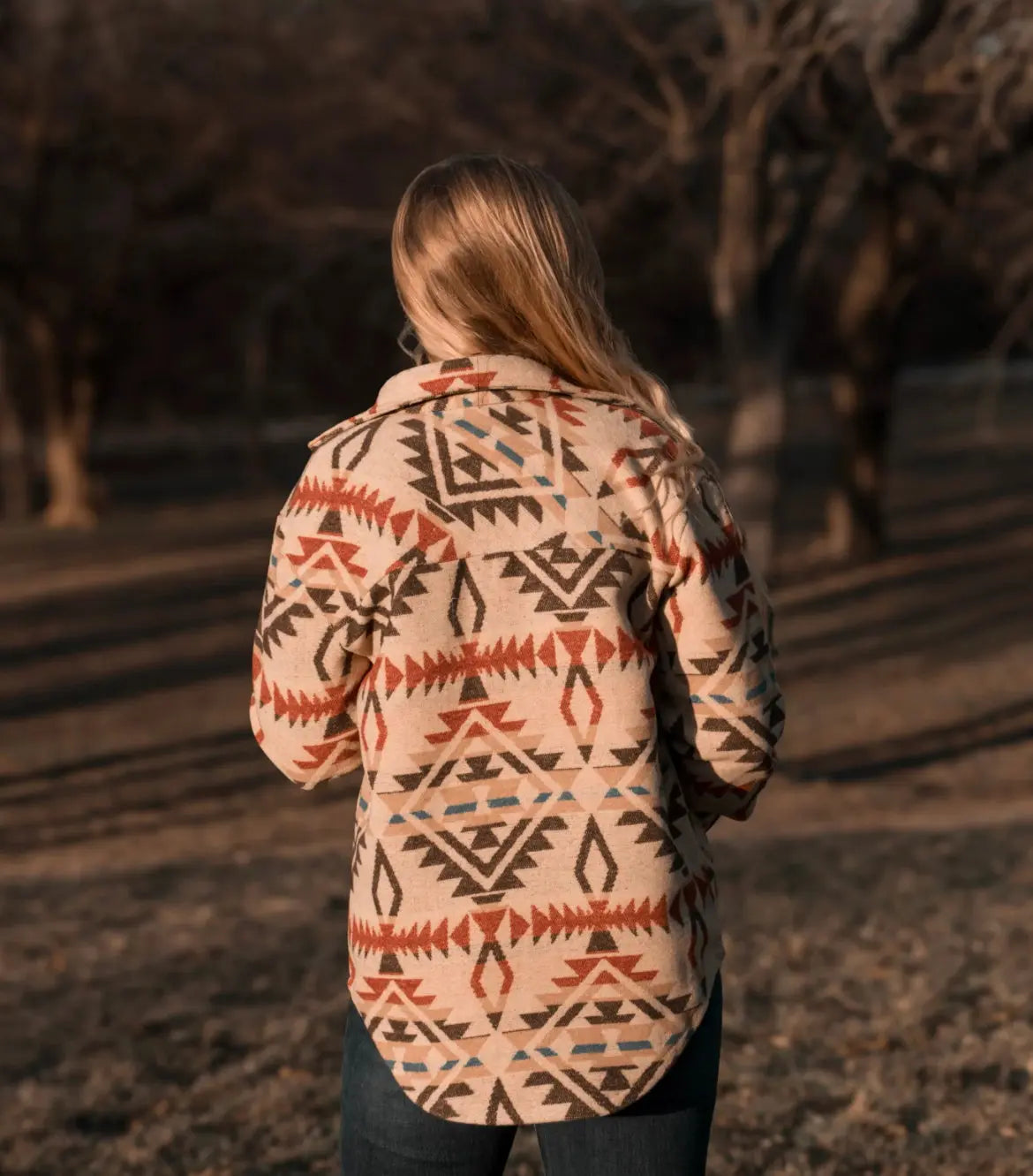 Red Rock Canyon Aztec Button-Up Jacket