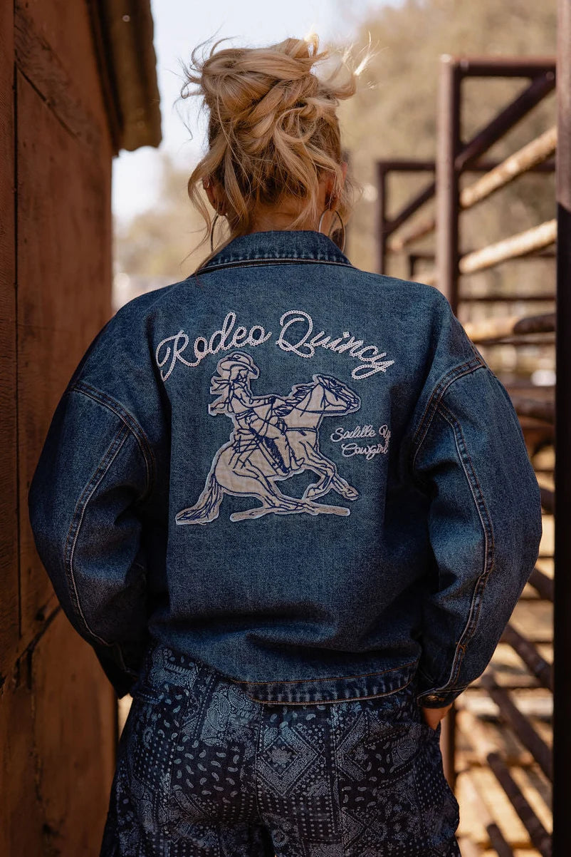 Saddle Up Cowgirl Denim Jacket