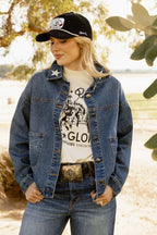 Saddle Up Cowgirl Denim Jacket