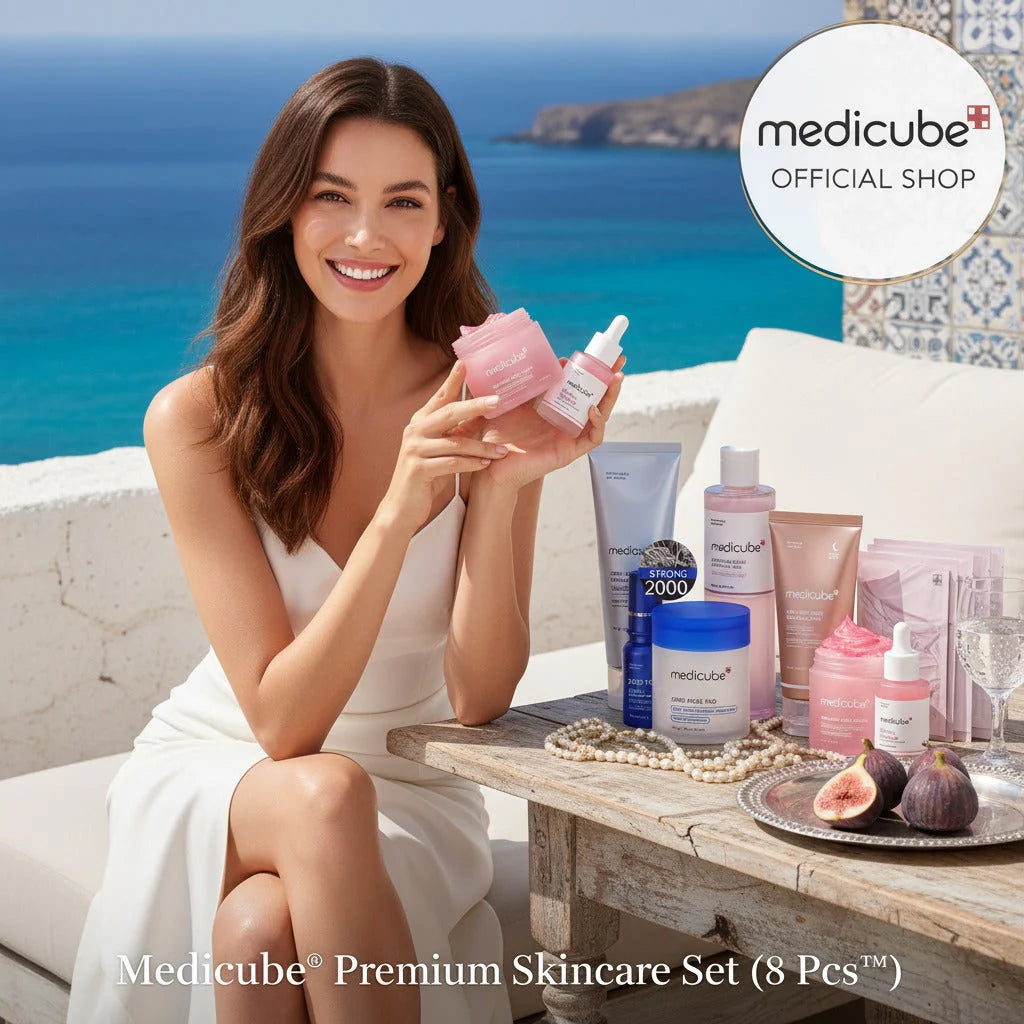 Medicube Glass Glow Skincare Set | 8-Step Hydrating & Radiance Routine