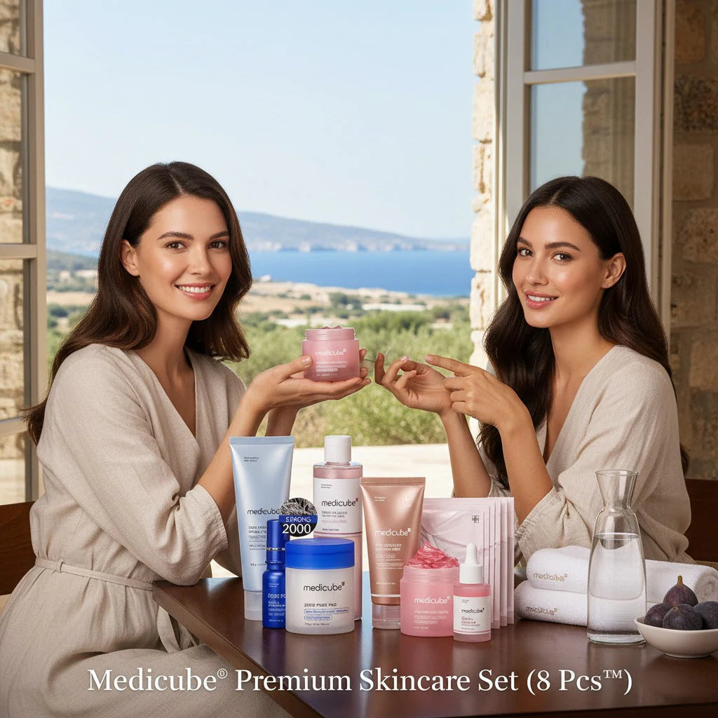 Medicube Glass Glow Skincare Set | 8-Step Hydrating & Radiance Routine