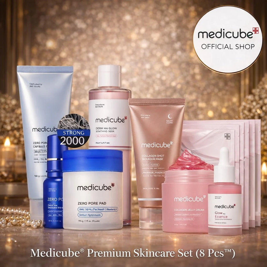 Medicube Glass Glow Skincare Set | 8-Step Hydrating & Radiance Routine