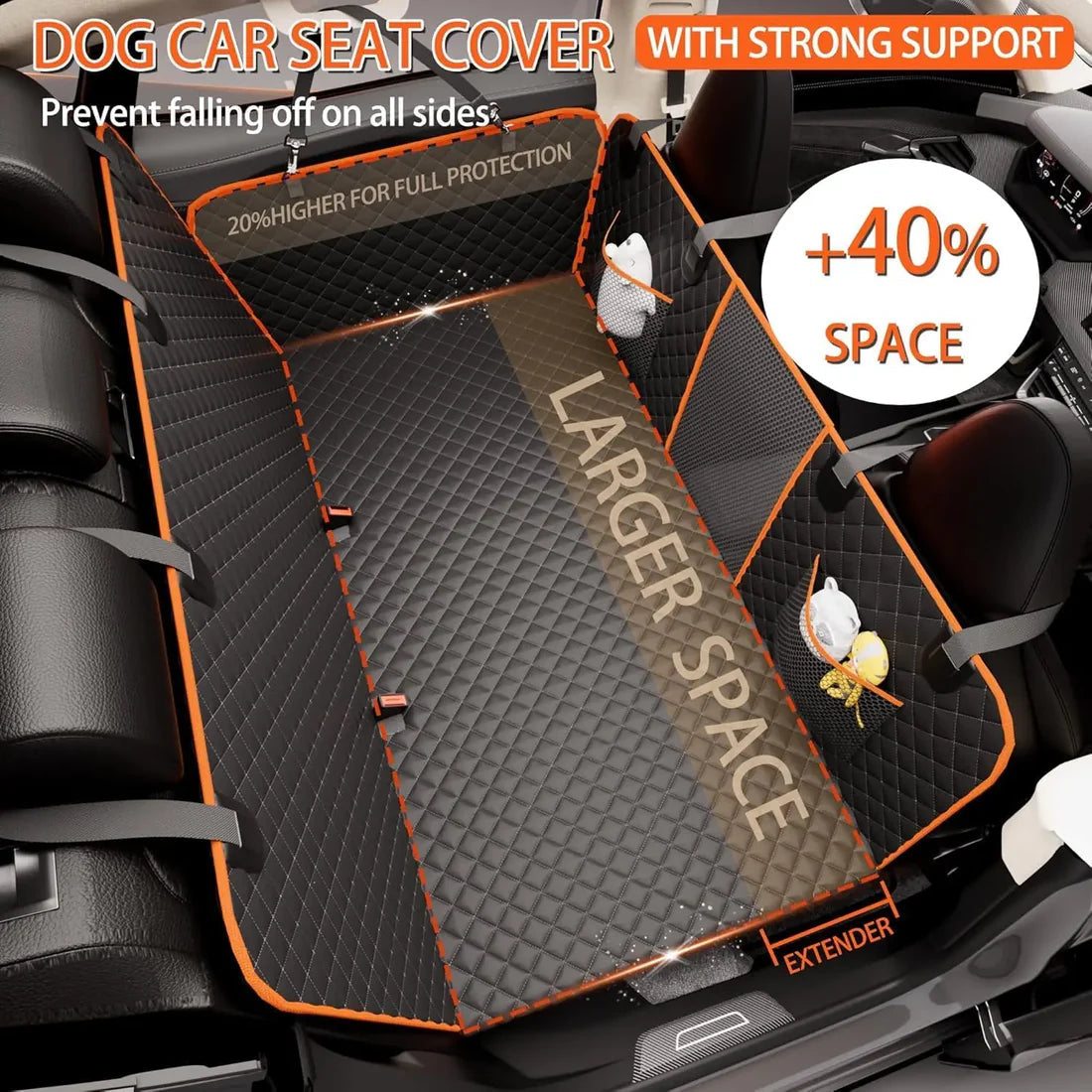 Hard Bottom Car Seat Cover - Every purchase helps protect a pup